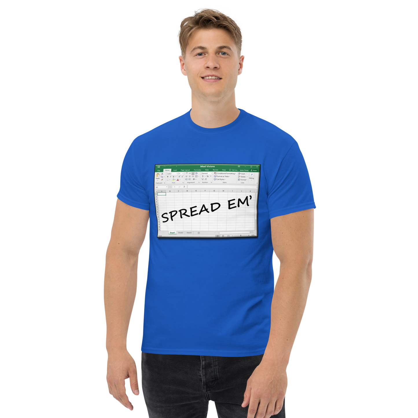 Spread Em' Excel Spreadsheet T-Shirt