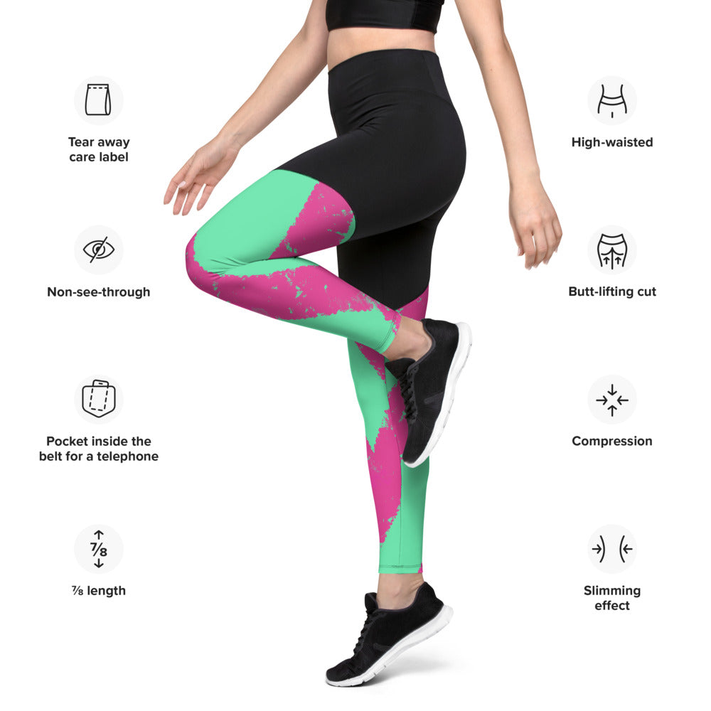 Jazzy Sports Leggings - Mod Visions