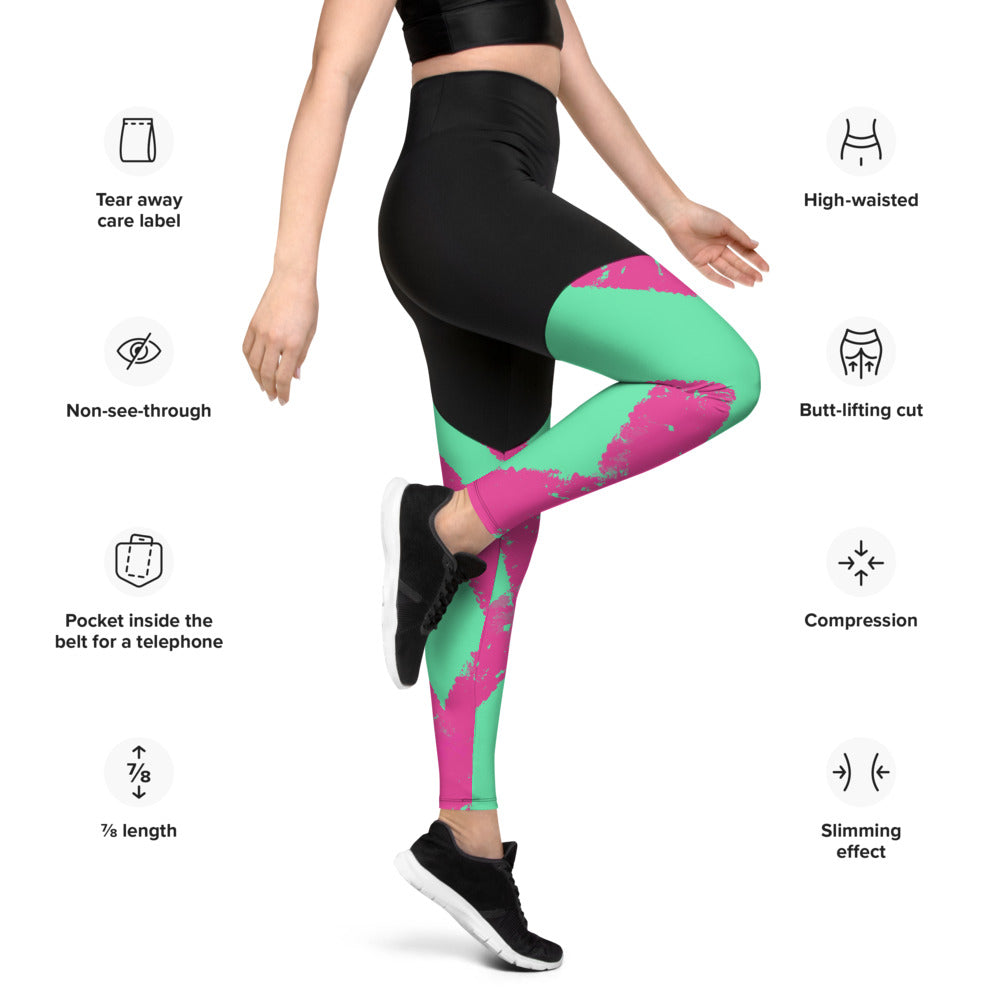 Jazzy Sports Leggings - Mod Visions
