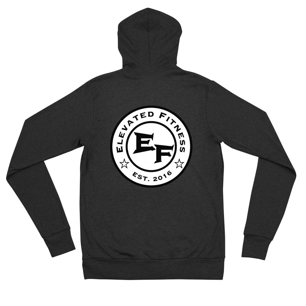 Elevated Fitness Lightweight Unisex Zip Hoodie - Mod Visions