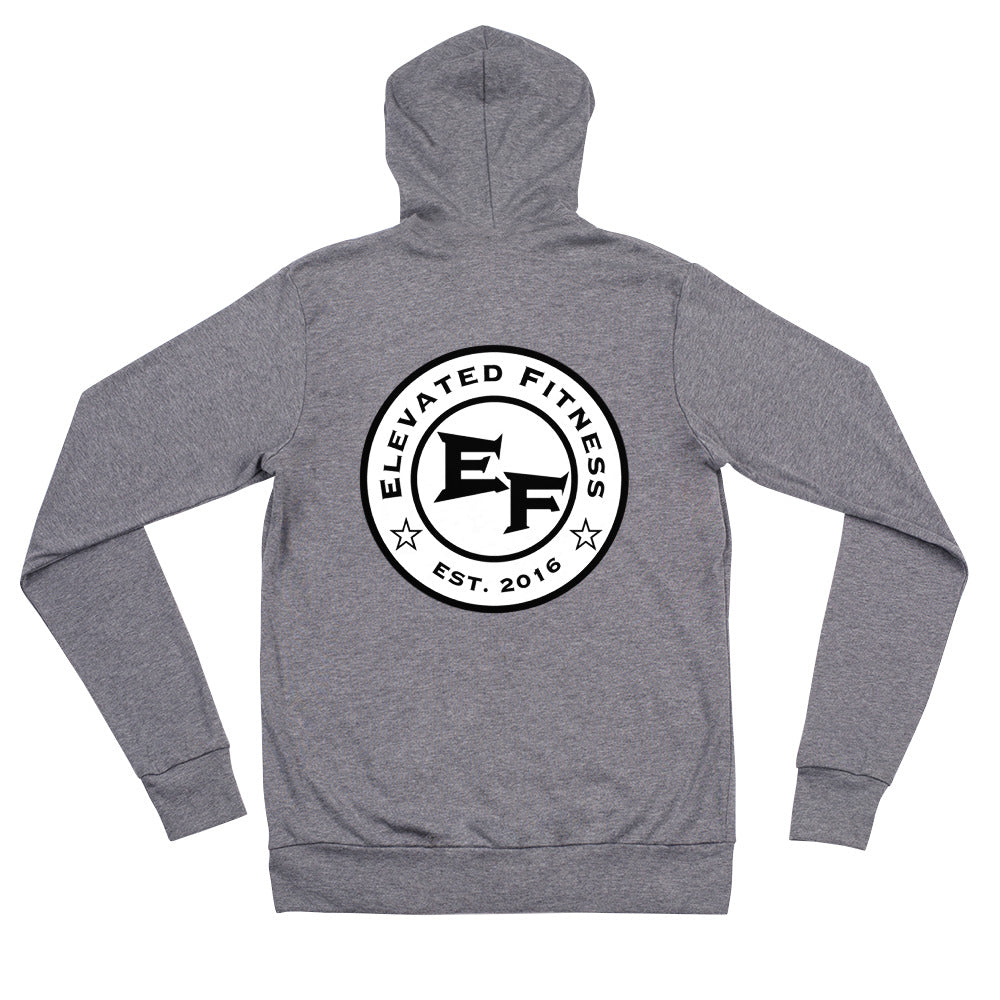 Elevated Fitness Lightweight Unisex Zip Hoodie - Mod Visions