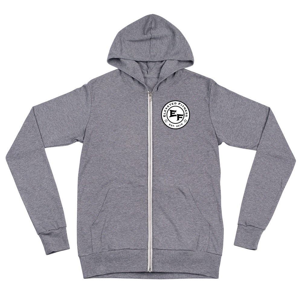 Elevated Fitness Lightweight Unisex Zip Hoodie - Mod Visions