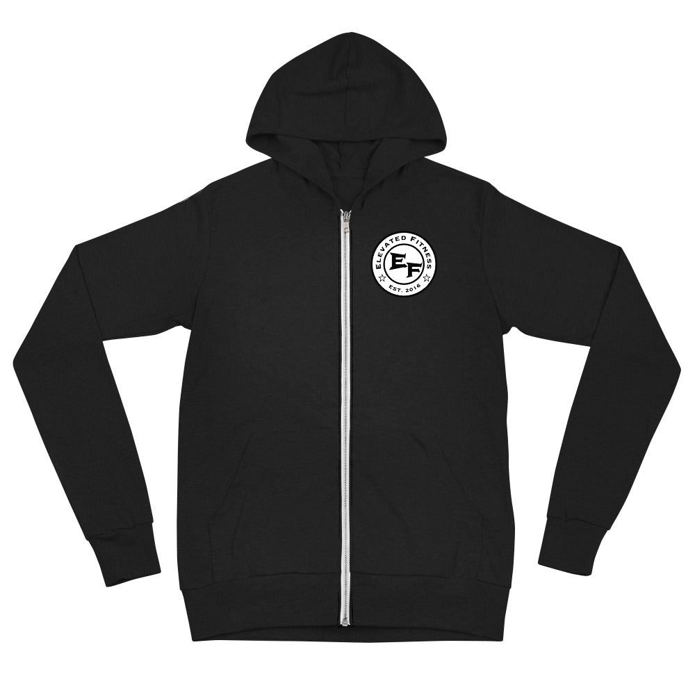 Elevated Fitness Lightweight Unisex Zip Hoodie - Mod Visions