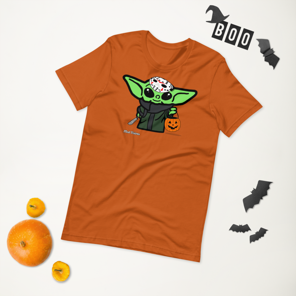 Baby Yoda “Grogu” Halloween Jason Mask T-Shirt - Mod Visions