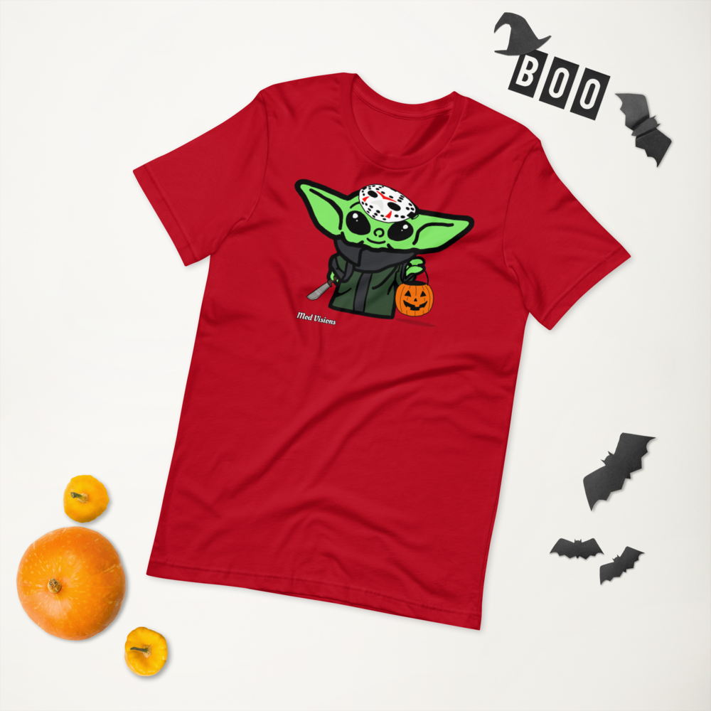 Baby Yoda “Grogu” Halloween Jason Mask T-Shirt - Mod Visions