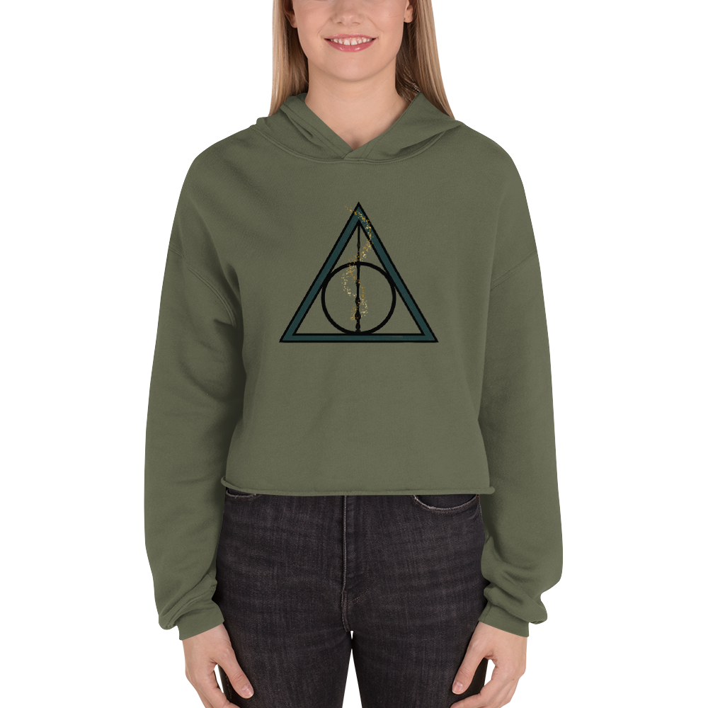 Deathly Hallows Crop Hoodie - Mod Visions