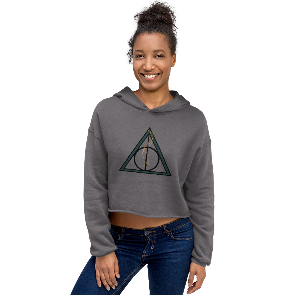 Deathly Hallows Crop Hoodie - Mod Visions