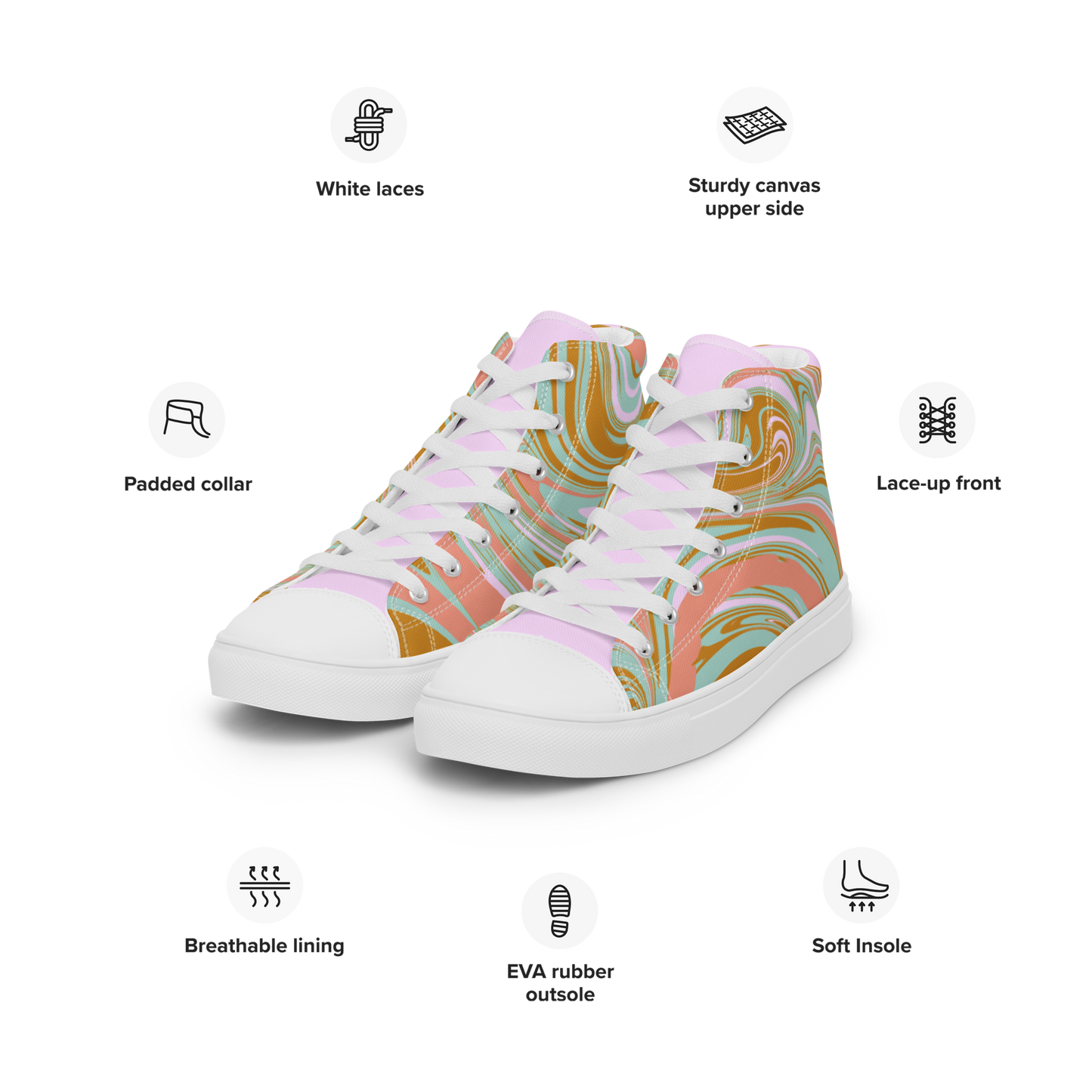 Vibe High Top Canvas Shoes