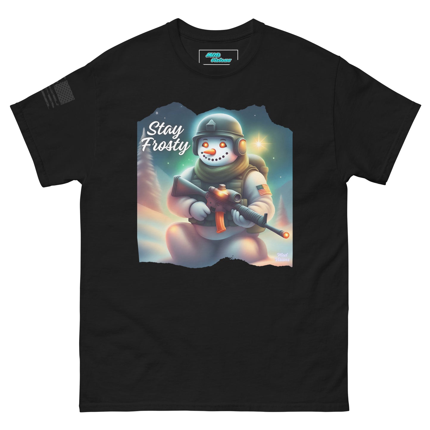 Stay Frosty Spec Ops Tactical Snowman T-Shirt