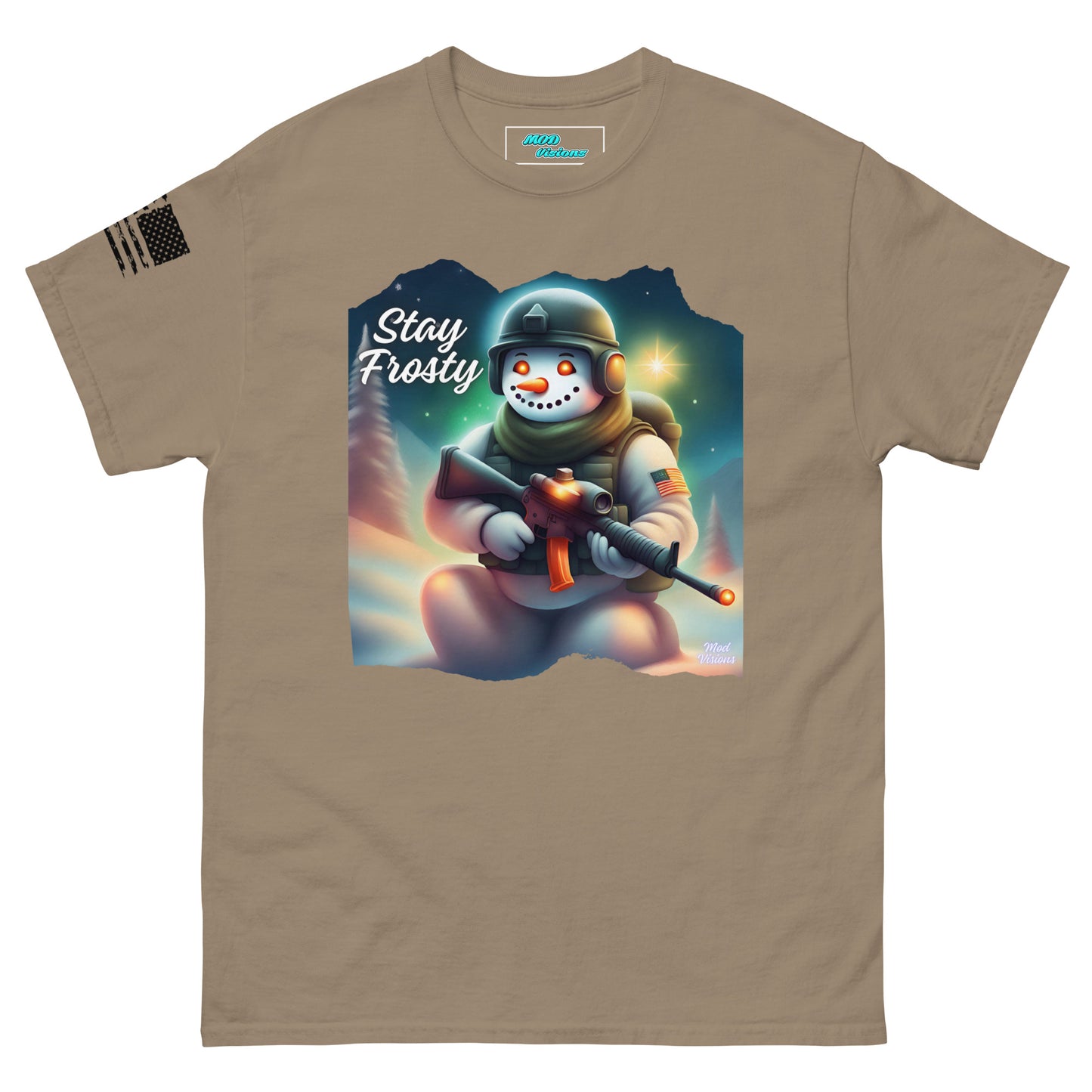 Stay Frosty Spec Ops Tactical Snowman T-Shirt