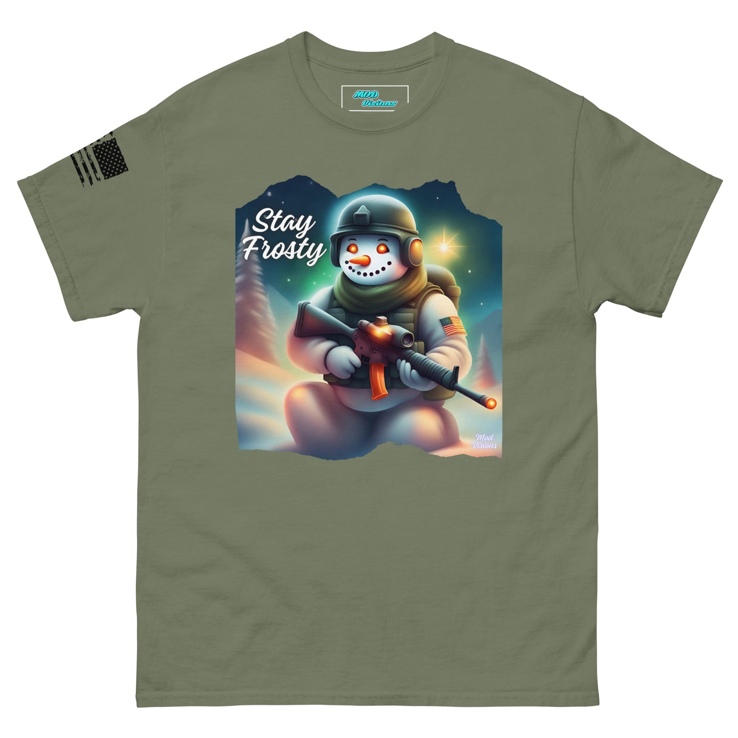 Stay Frosty Spec Ops Tactical Snowman T-Shirt