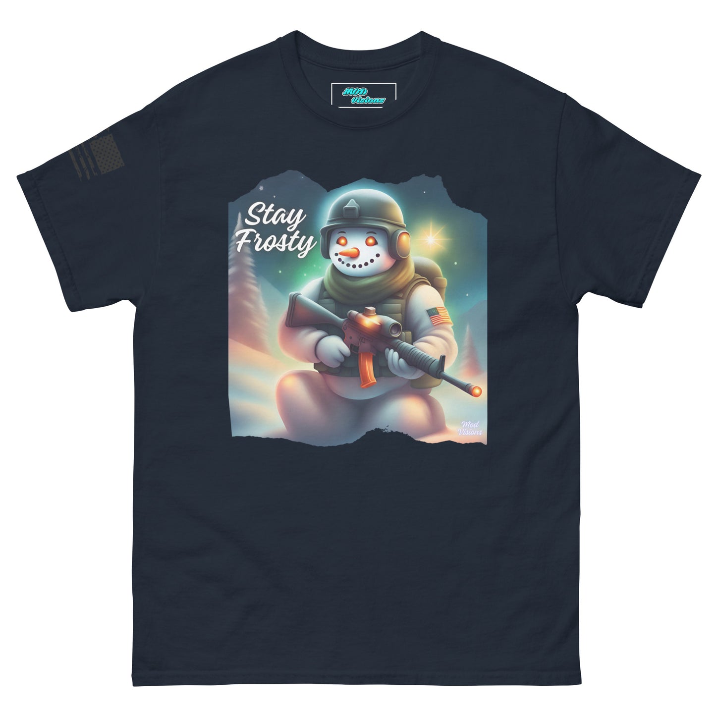Stay Frosty Spec Ops Tactical Snowman T-Shirt