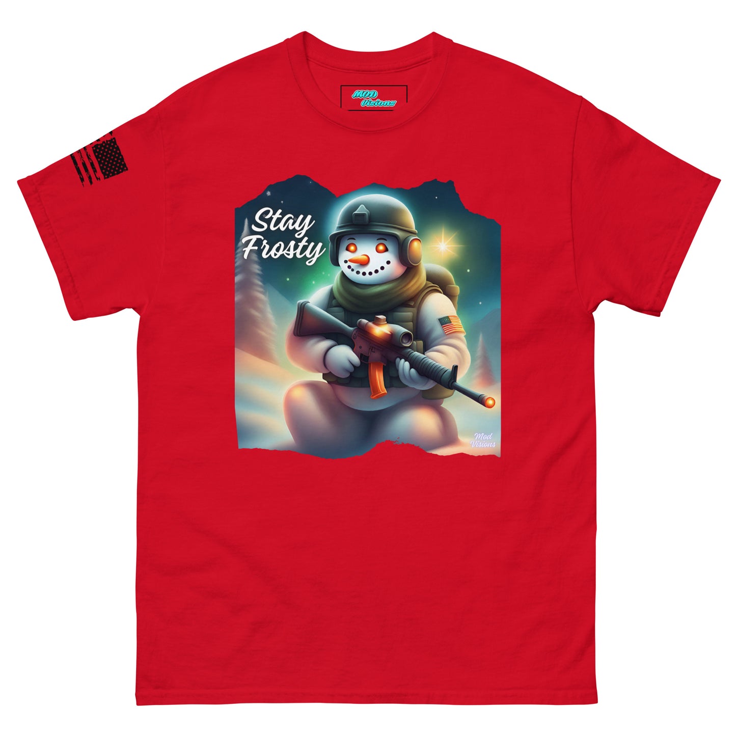 Stay Frosty Spec Ops Tactical Snowman T-Shirt