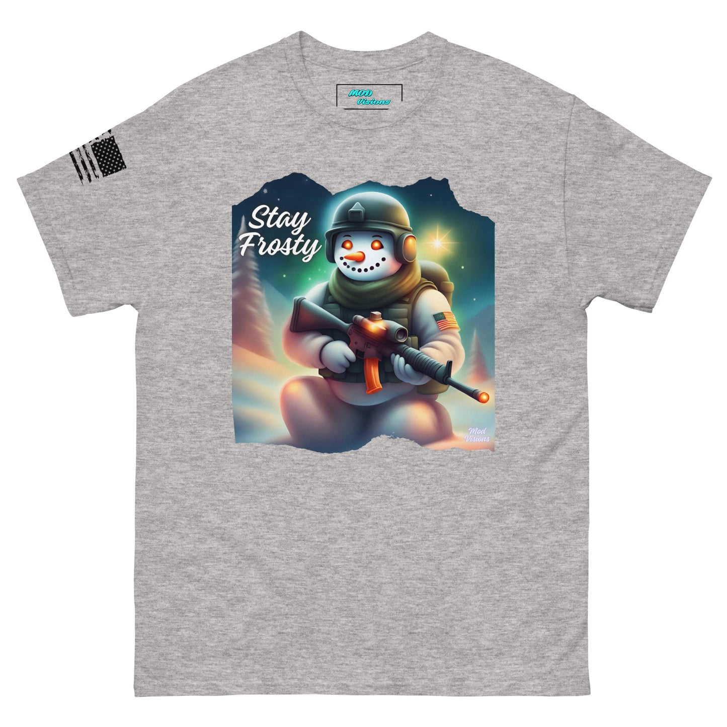 Stay Frosty Spec Ops Tactical Snowman T-Shirt