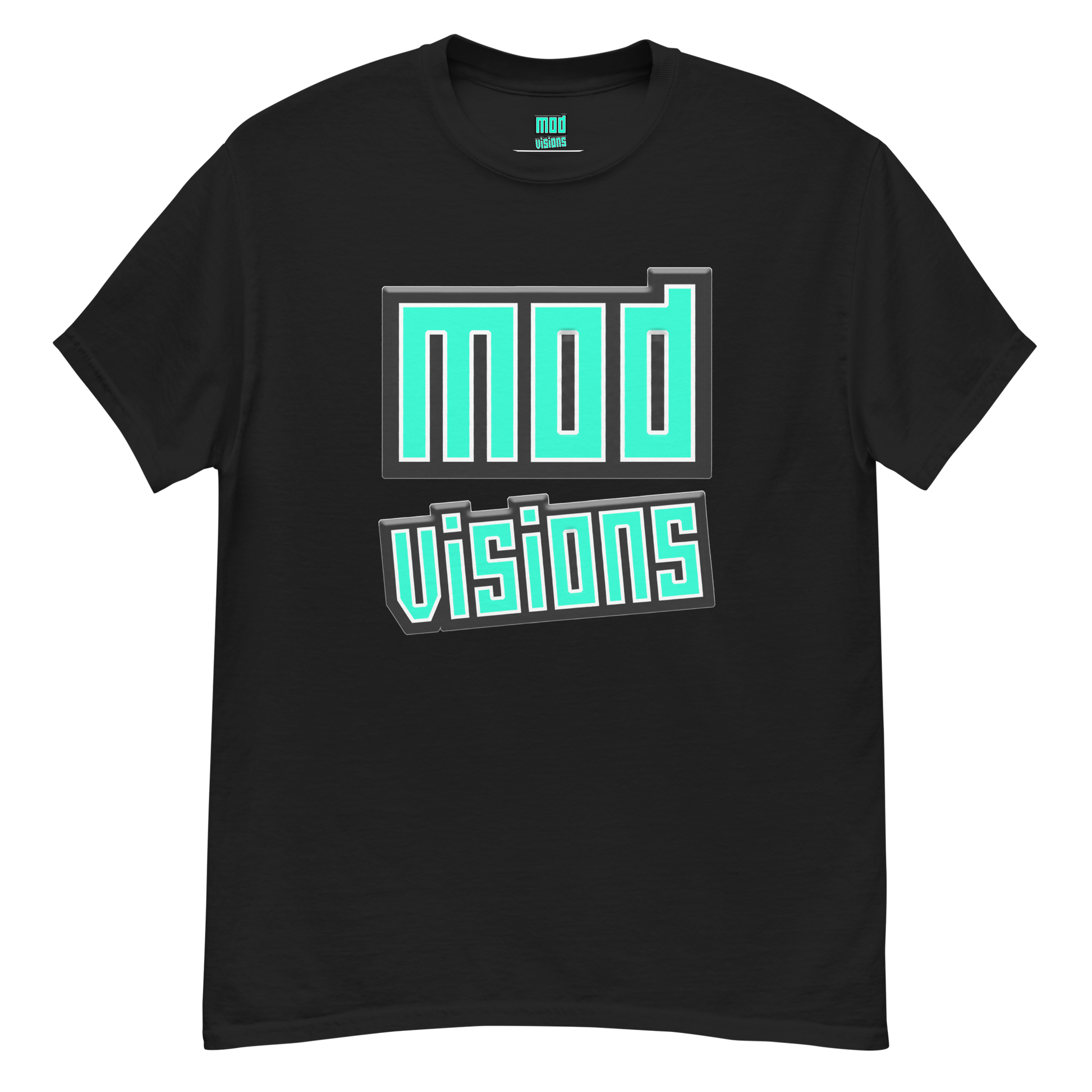 Mod Visions olo streetwear t-shirt in black