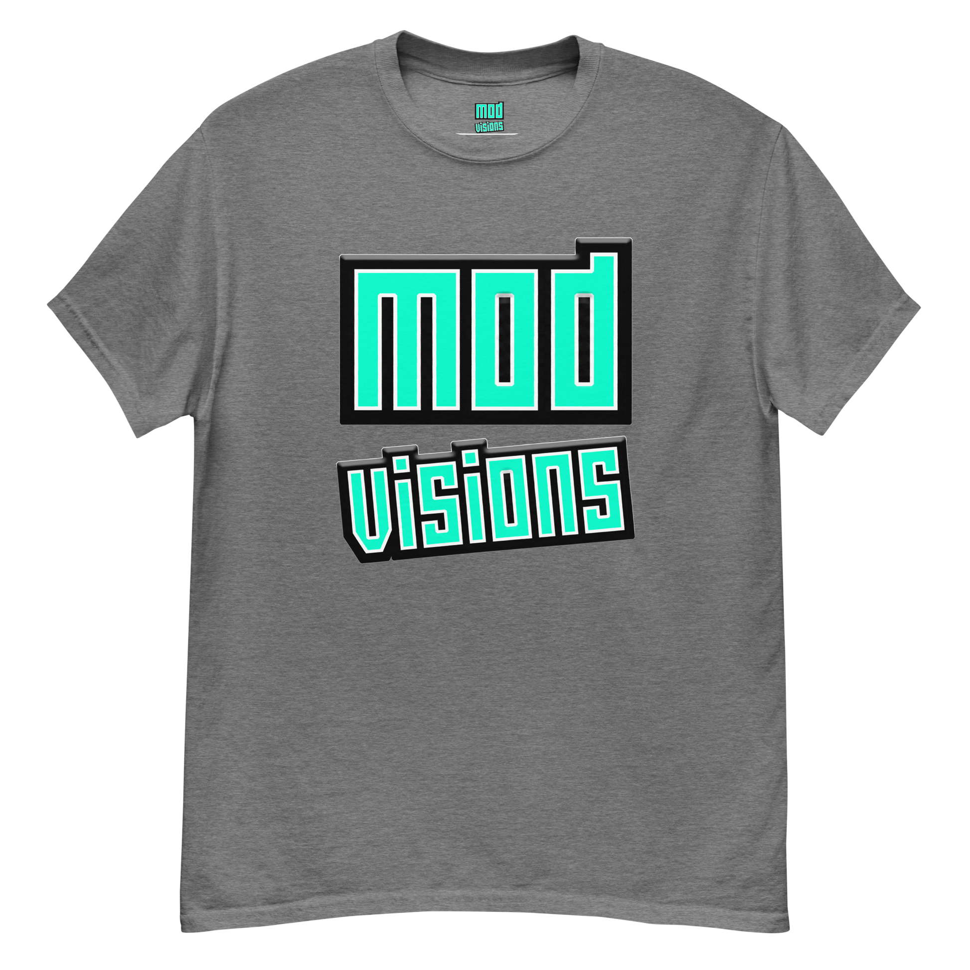 Mod Visions olo streetwear t-shirt in athletic grey