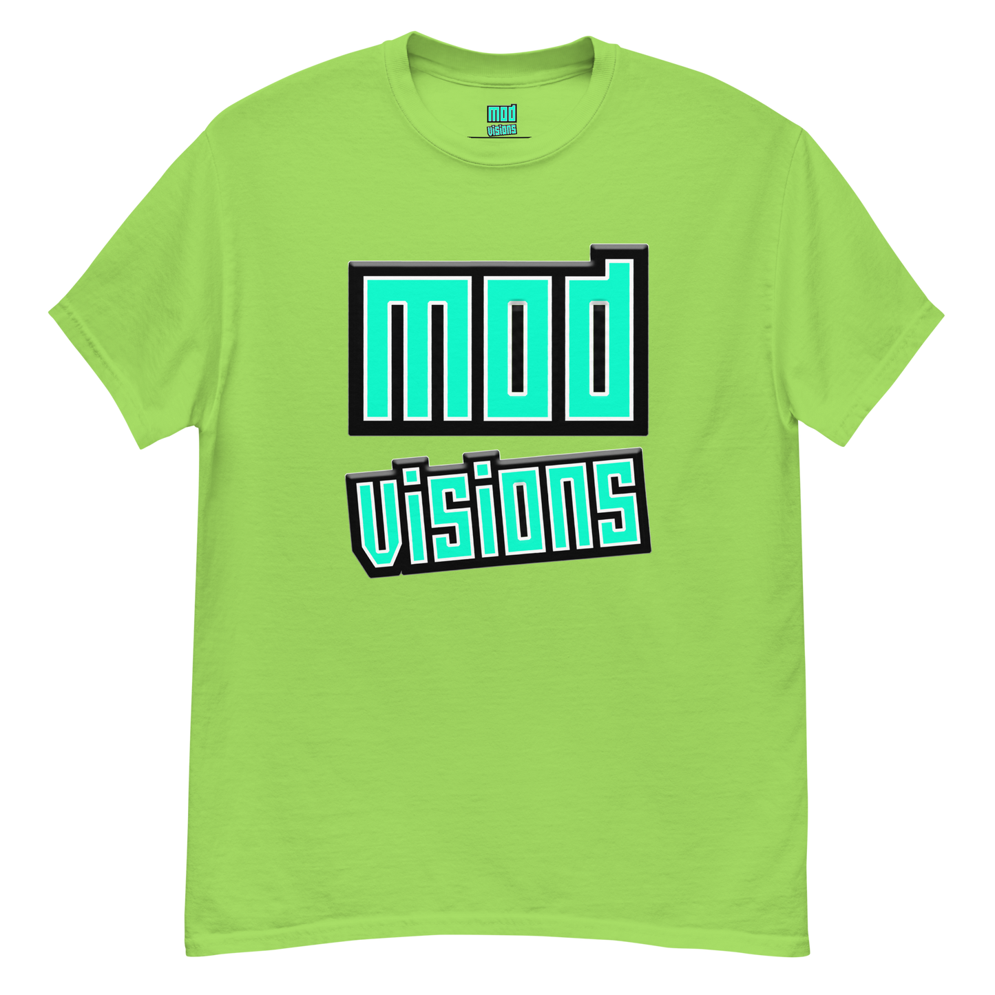 Mod Visions olo streetwear t-shirt in lime green