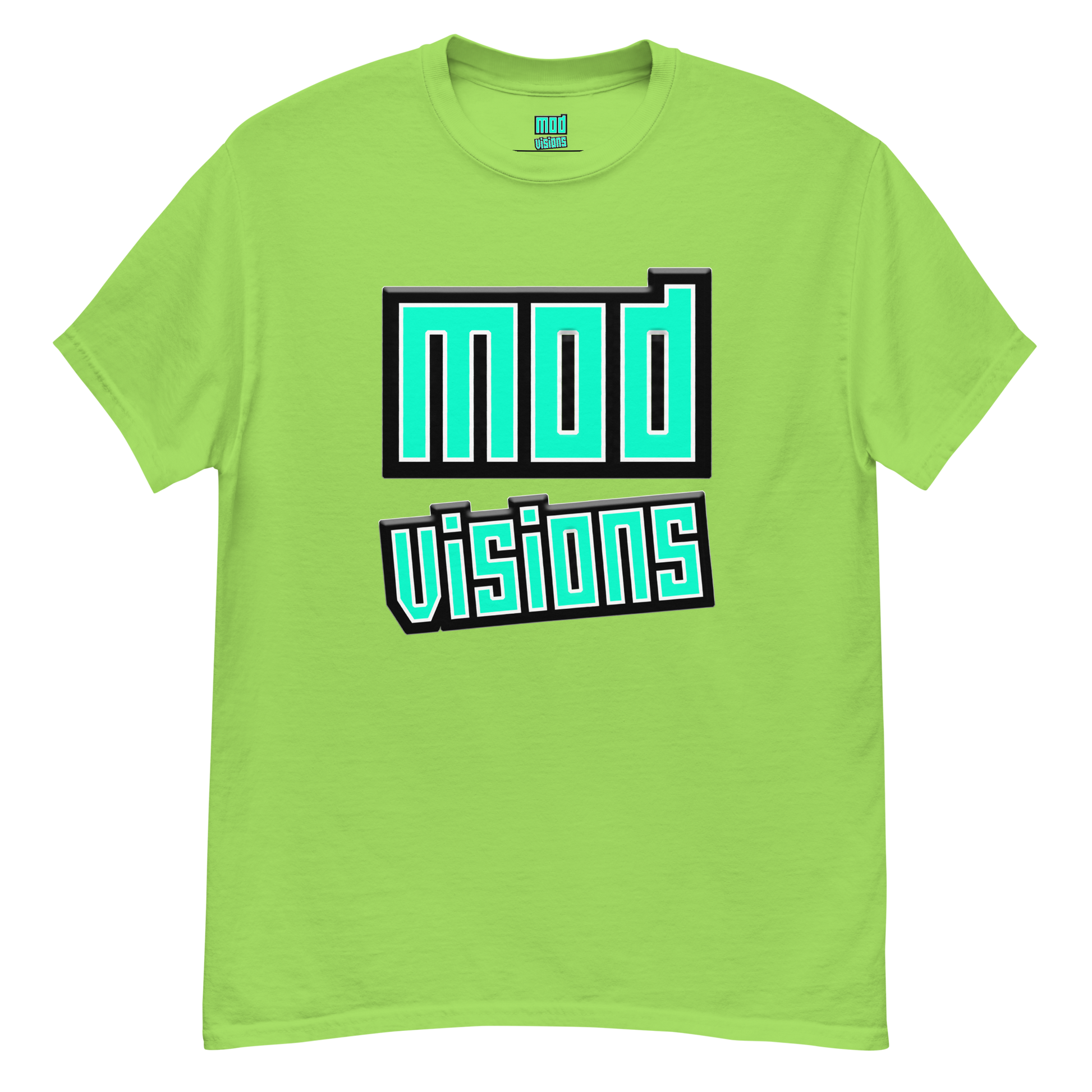 Mod Visions olo streetwear t-shirt in lime green