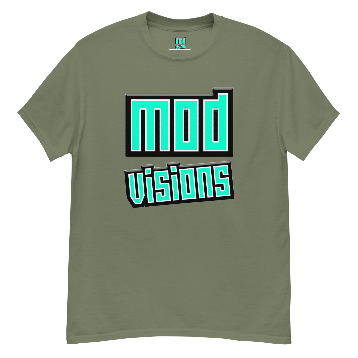 Mod Visions olo streetwear t-shirt in army green