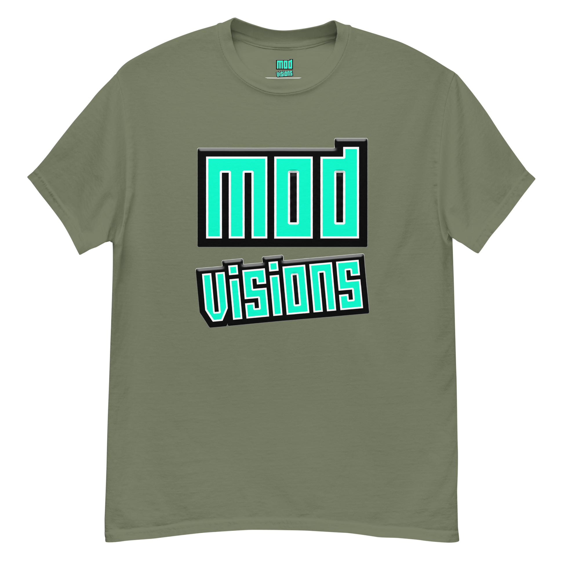 Mod Visions olo streetwear t-shirt in army green