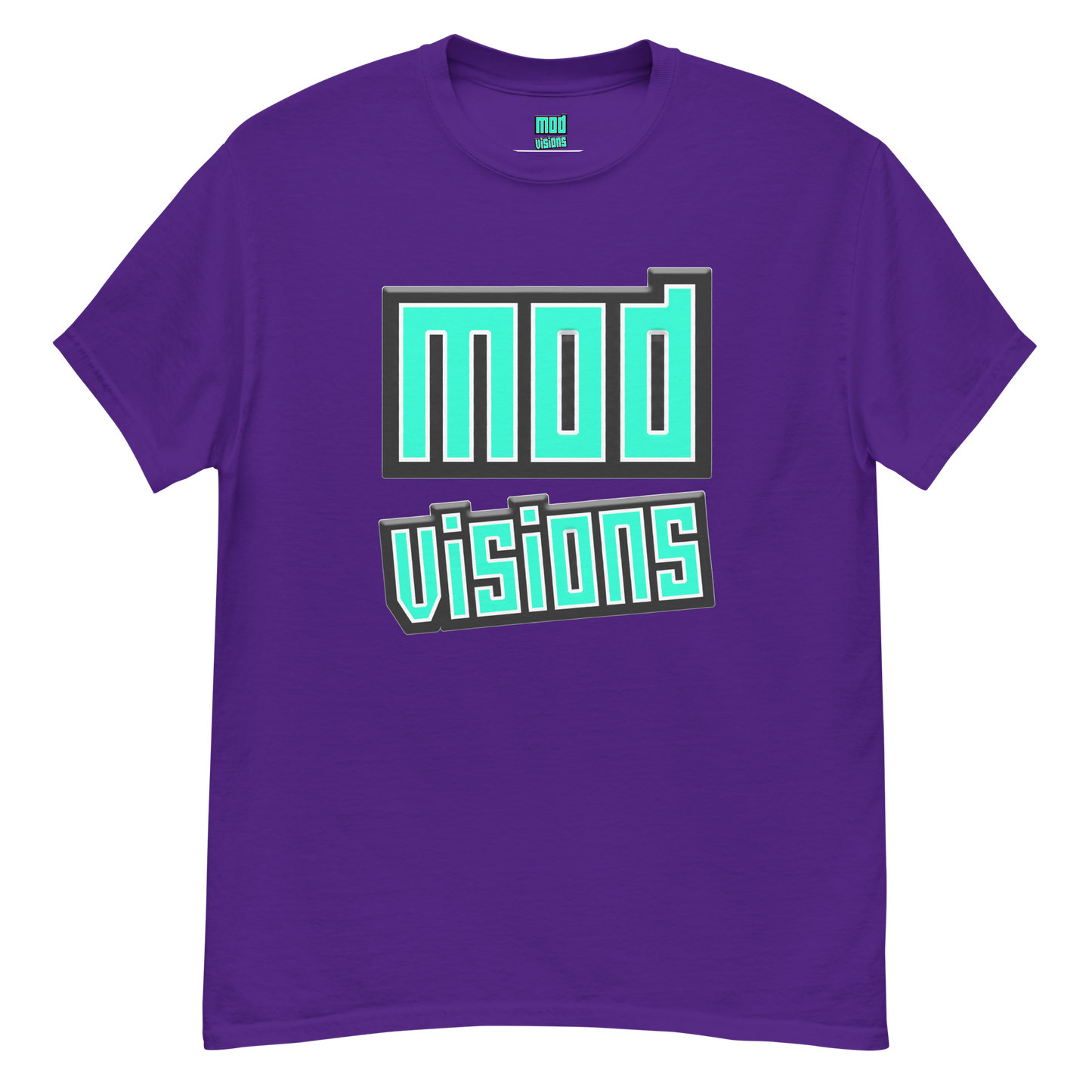 Mod Visions olo streetwear t-shirt in purple