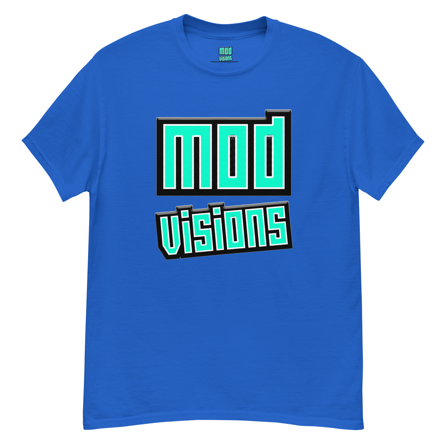 Mod Visions olo streetwear t-shirt in blue