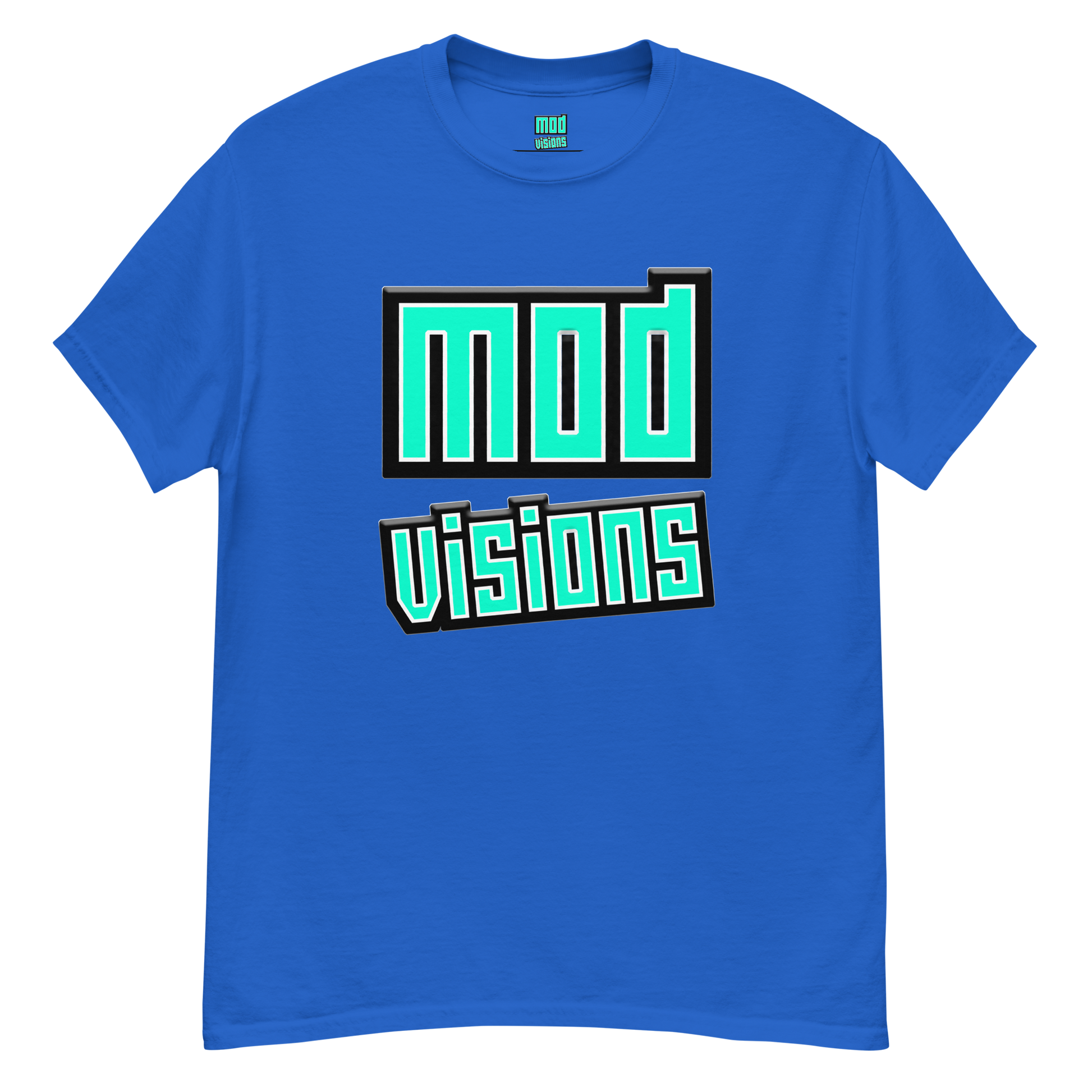 Mod Visions olo streetwear t-shirt in blue
