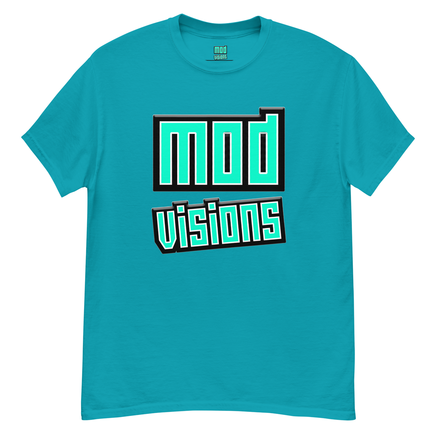 Mod Visions olo streetwear t-shirt in teal
