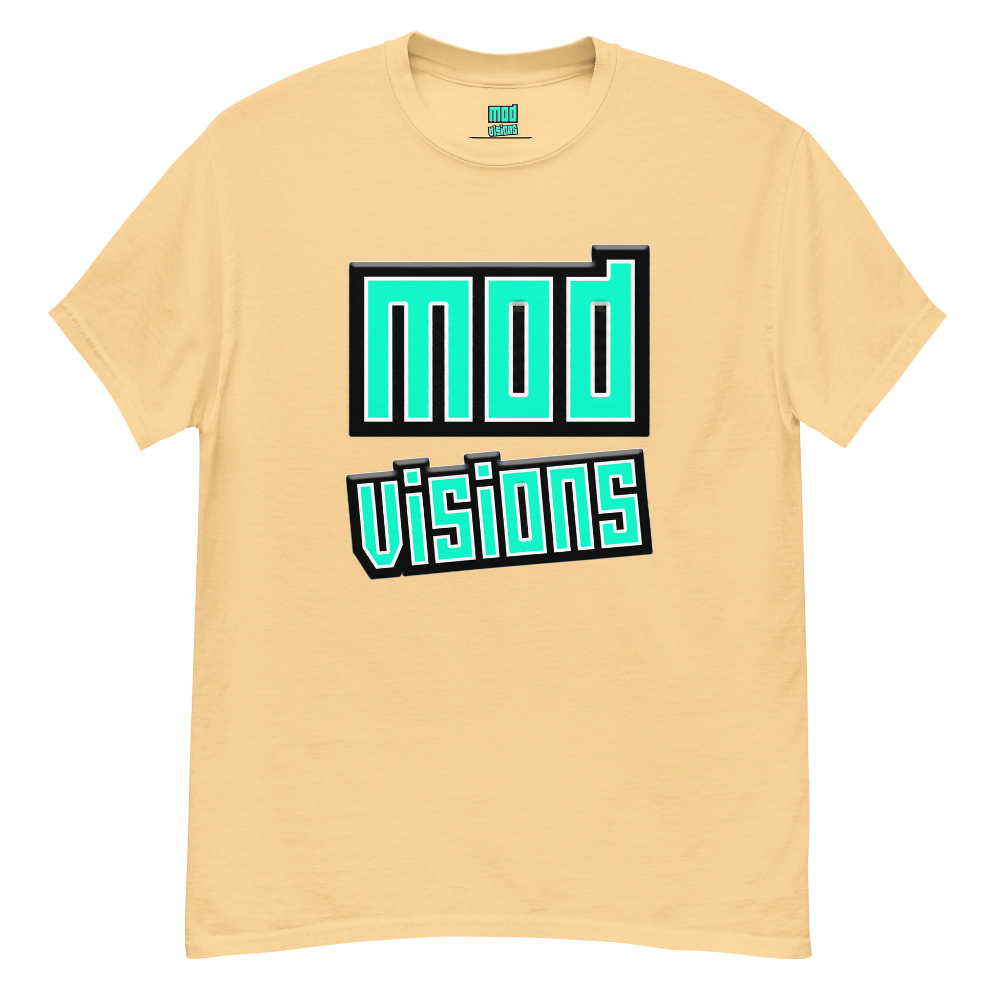 Mod Visions olo streetwear t-shirt in yellow haze