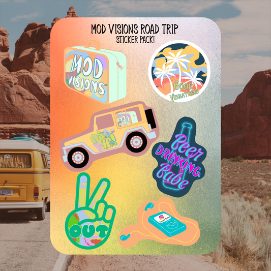 Mod Visions Road Trip Sticker Pack - Mod Visions
