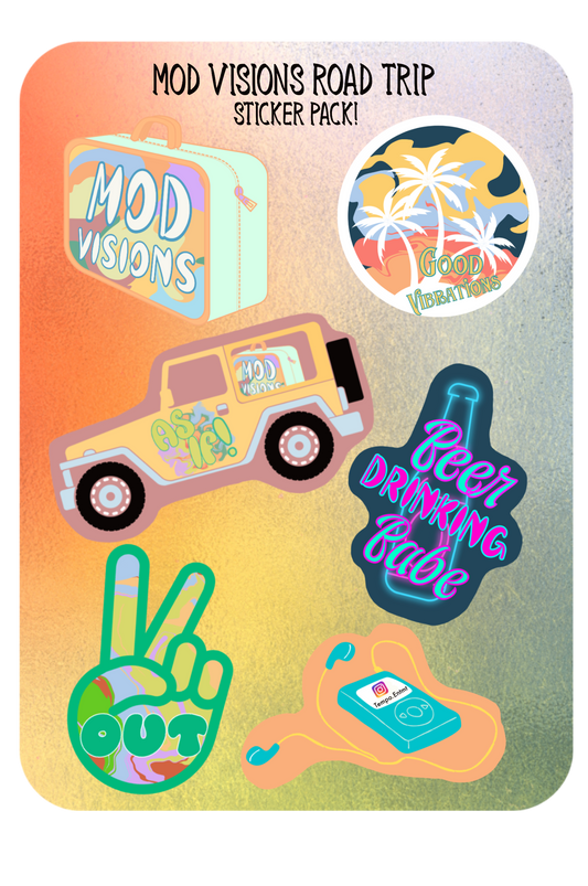 Mod Visions Road Trip Sticker Pack - Mod Visions