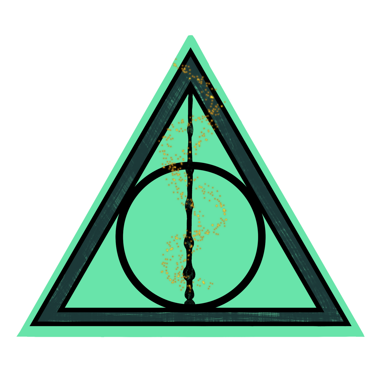 Deathly Hallows Harry Potter Sticker! - Mod Visions
