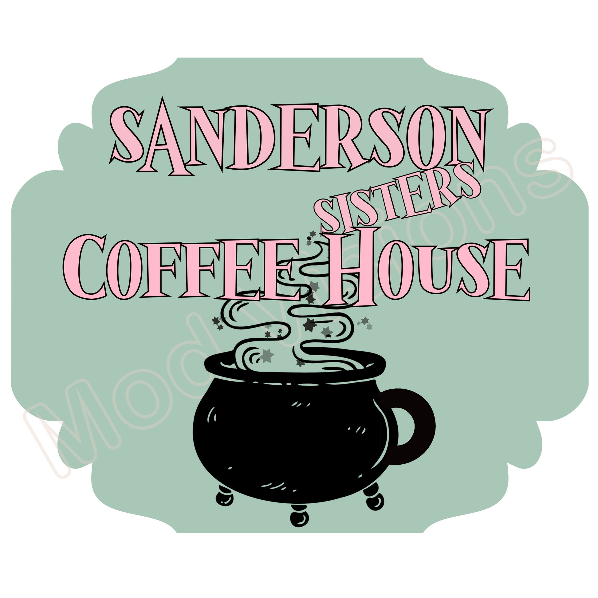 Sanderson Sisters Coffee House Sticker - Mod Visions