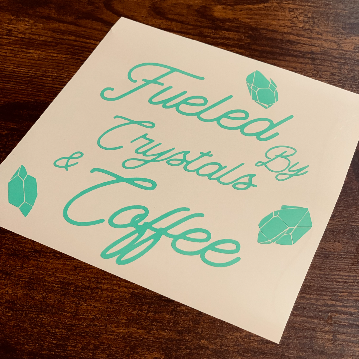 Fueled By Crystals & Coffee Decal - Mod Visions