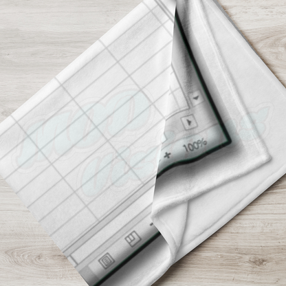Spread Em' Excel Spreadsheet Throw Blanket