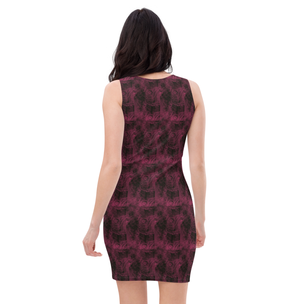 Roses Edge Fitted Dress - Mod Visions