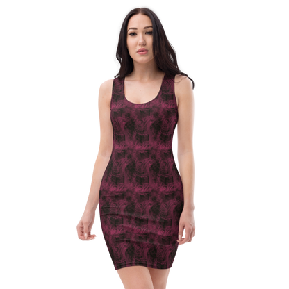 Roses Edge Fitted Dress - Mod Visions