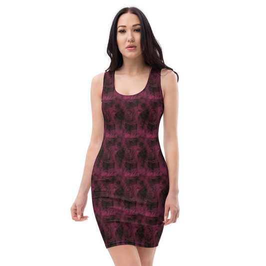 Roses Edge Fitted Dress - Mod Visions