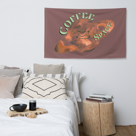 Coffee Space Flag - Mod Visions
