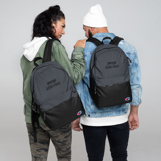 Spread Good Vibes Embroidered Champion Backpack - Mod Visions