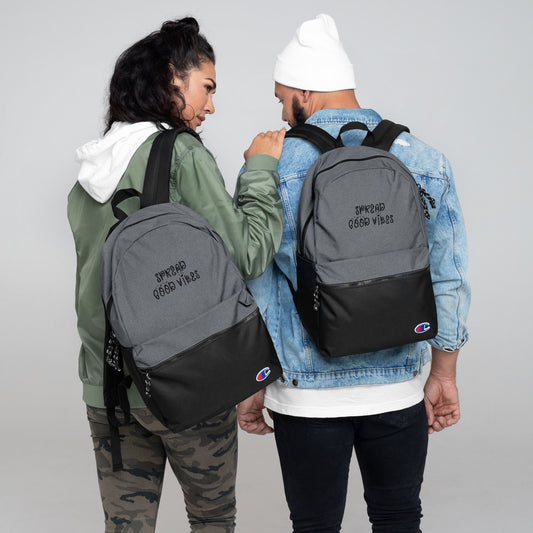 Spread Good Vibes Embroidered Champion Backpack - Mod Visions