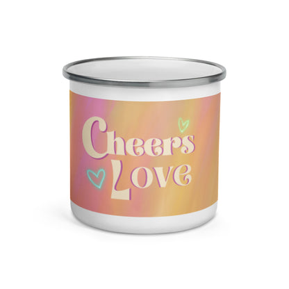 Cheers Love Enamel Mug