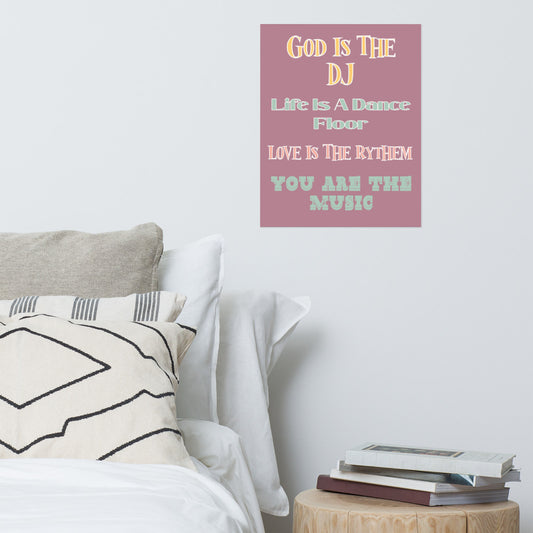 God Is The DJ Poster - Mod Visions