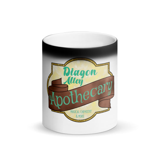Matte Black Diagon Alley Apothecary Magic Mug - Mod Visions