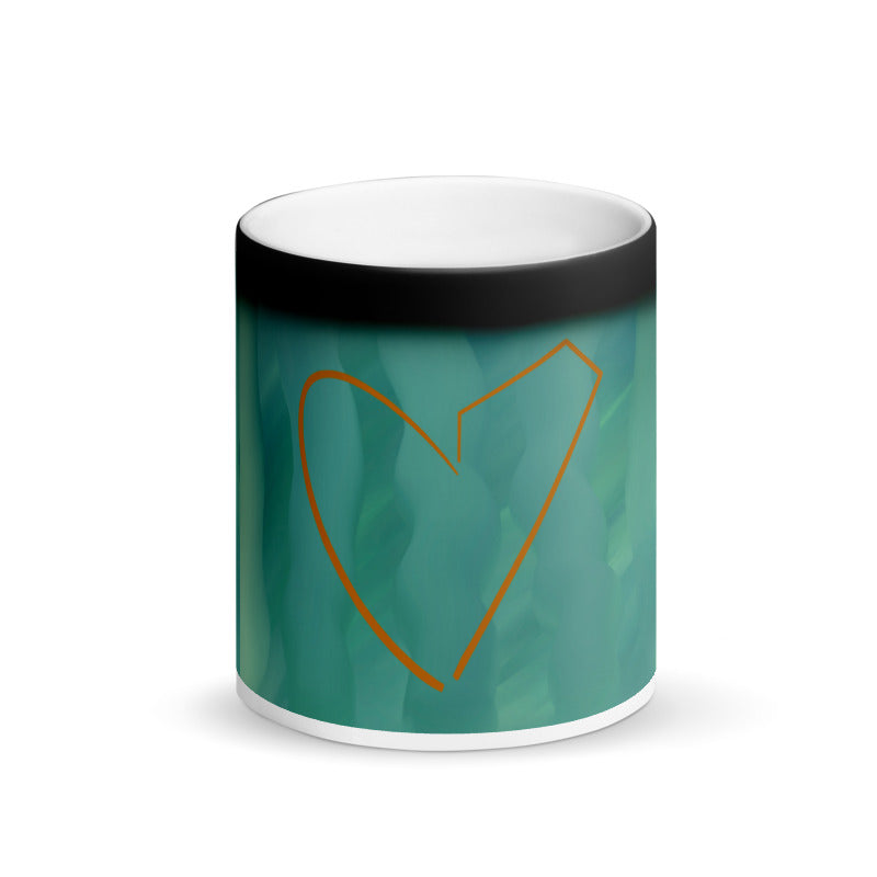 Black Retro Heart Magic Mug - Mod Visions