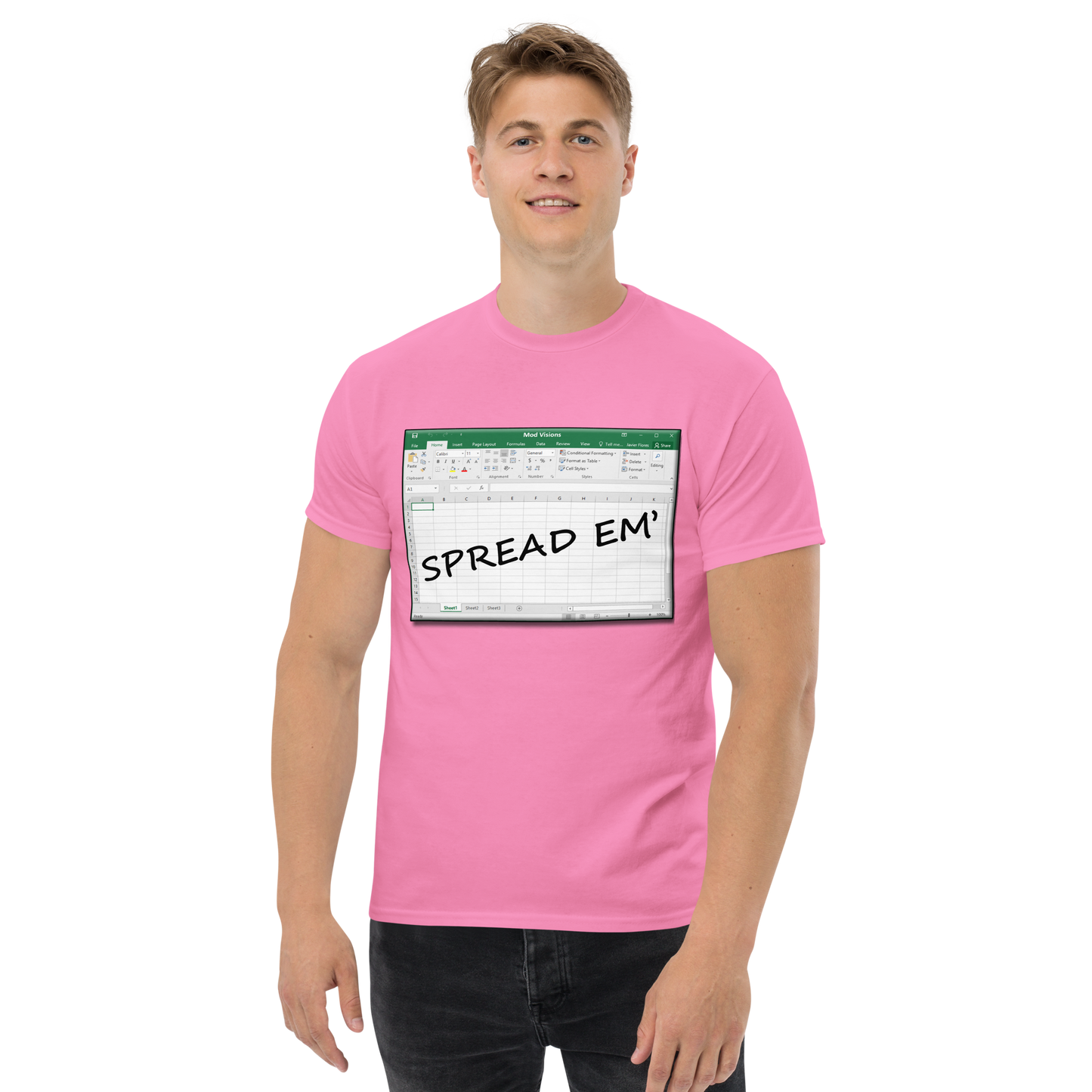 Spread Em' Excel Spreadsheet T-Shirt