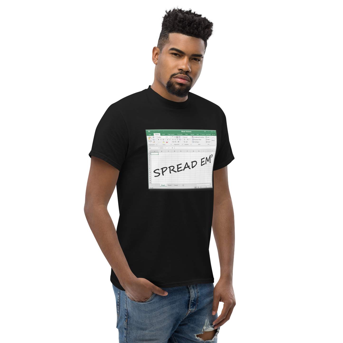 Spread Em' Excel Spreadsheet T-Shirt