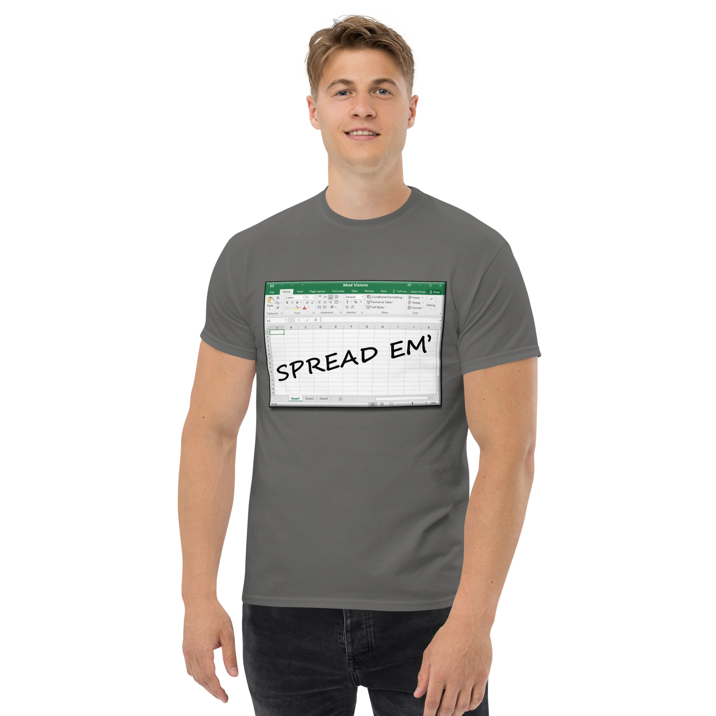 Spread Em' Excel Spreadsheet T-Shirt