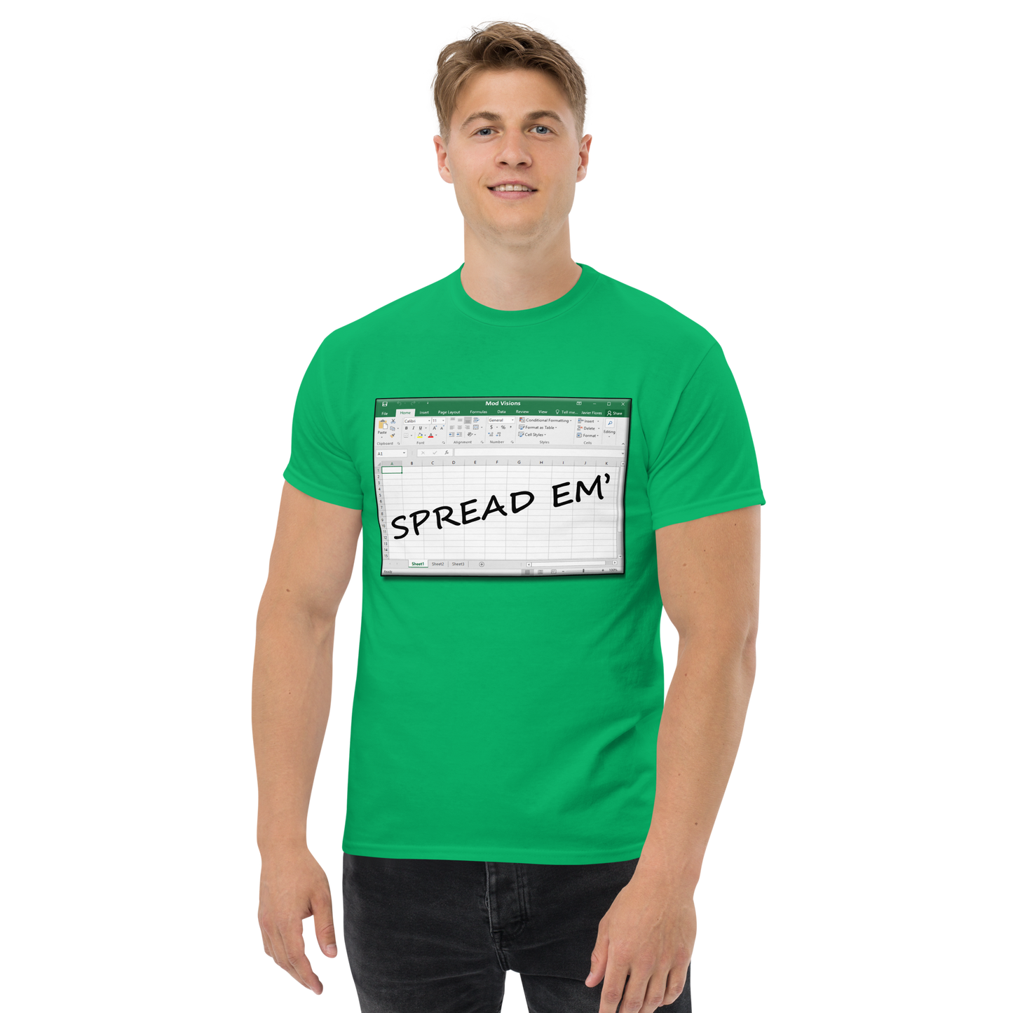 Spread Em' Excel Spreadsheet T-Shirt