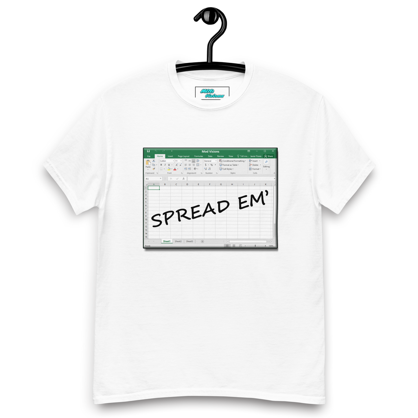 Spread Em' Excel Spreadsheet T-Shirt